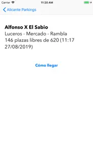 alicante parkings tiempo real iphone capturas de pantalla 2