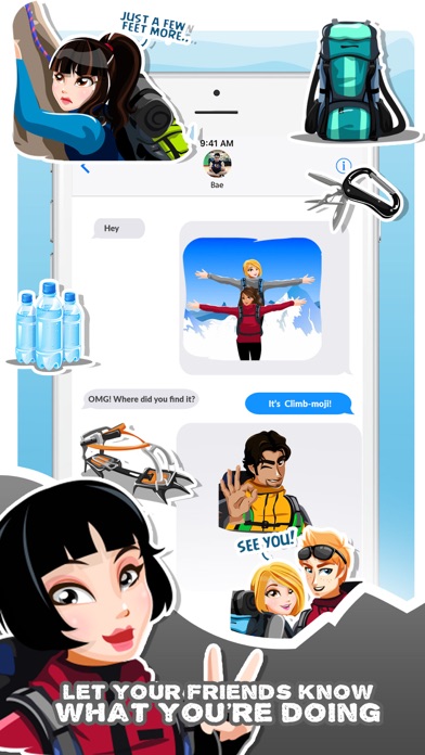 Screenshot #3 pour Mountain Climbing Gif Stickers