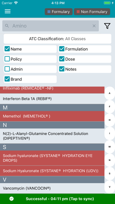 PPUKM Drug Formulary Screenshot