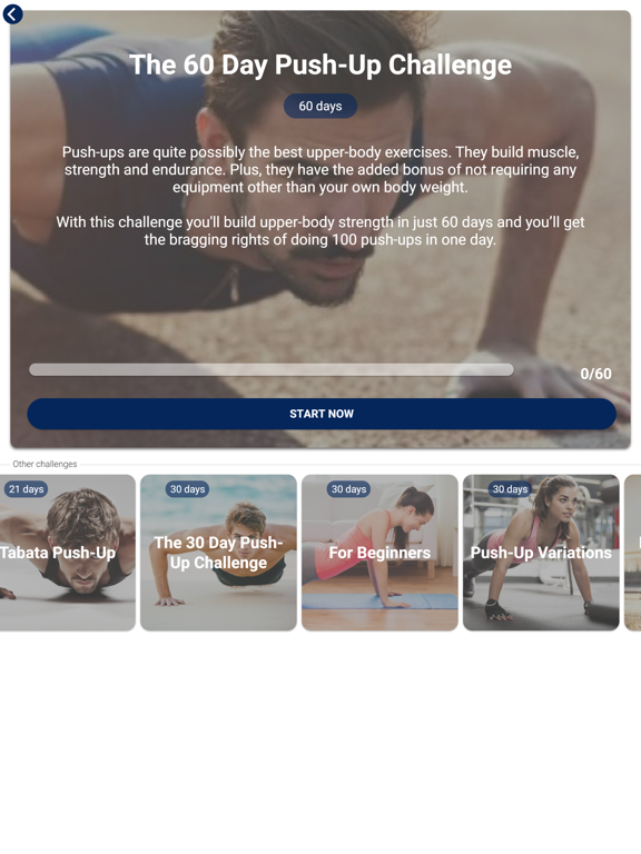The Push-Up Challenge iPad screenshot