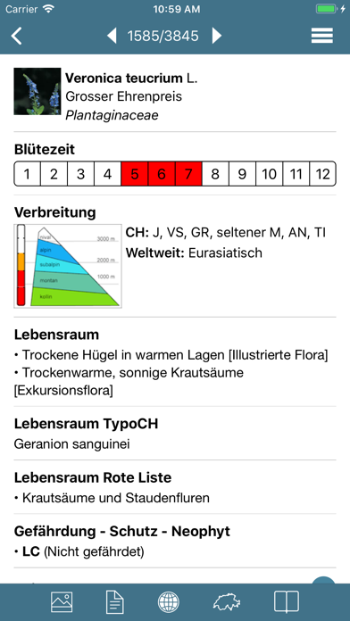 Flora Helvetica Pro deutsch Screenshot