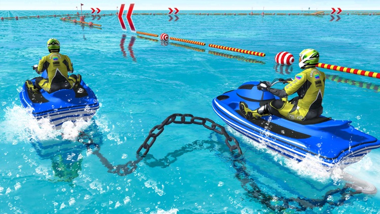 Chained Jet Ski Race Stunts