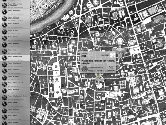 Nolli - Navigate Rome in 1748 iPad screenshot 8 - Travel app