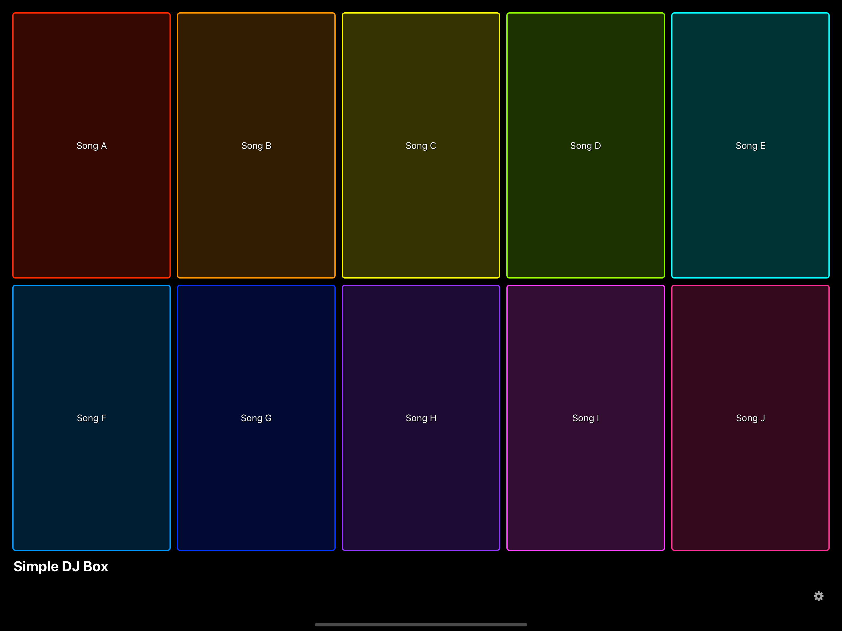 Simple DJ Box - Music Player -