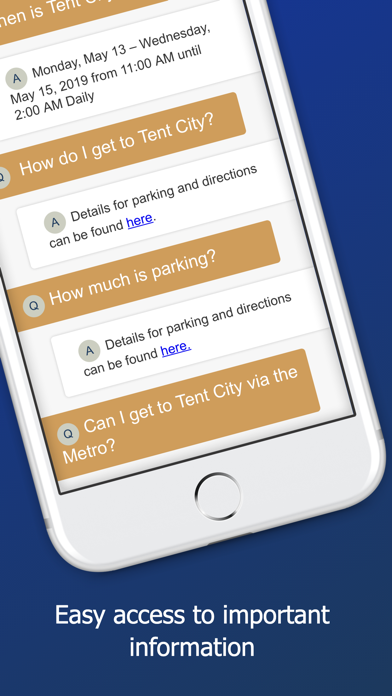 Police Week Tent City iPhone screenshot 6 - Productivity app