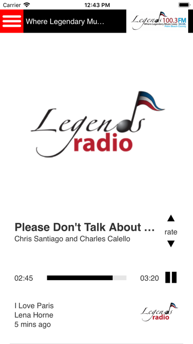 Screenshot #1 pour Legends Radio 100.3