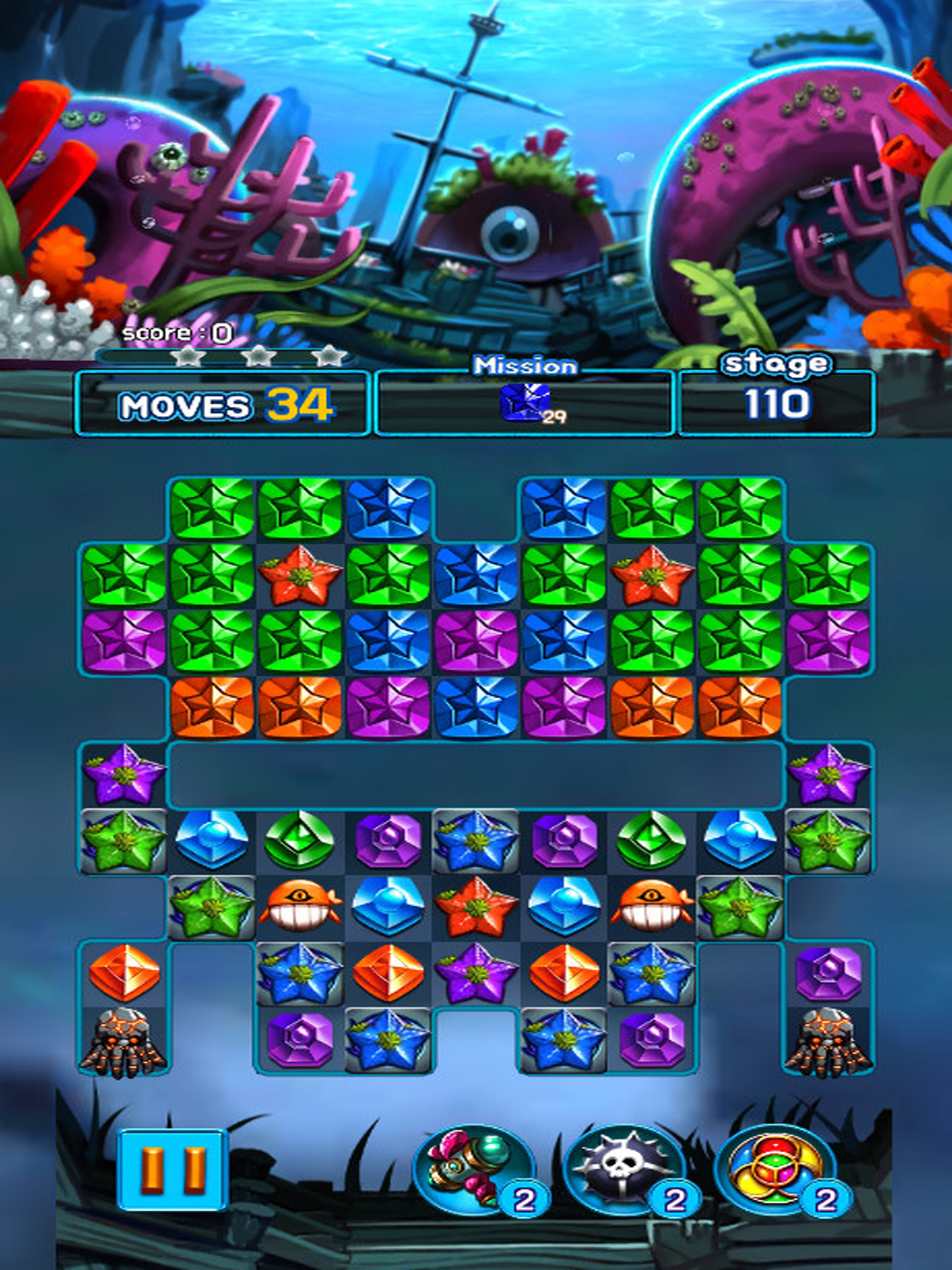 Jewel Kraken: Match3 puzzle