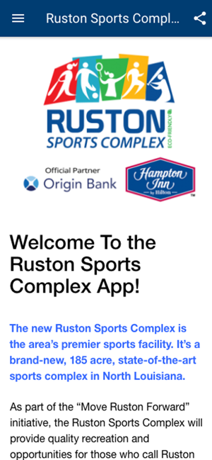 Ruston Sports Complex App(圖1)-速報App