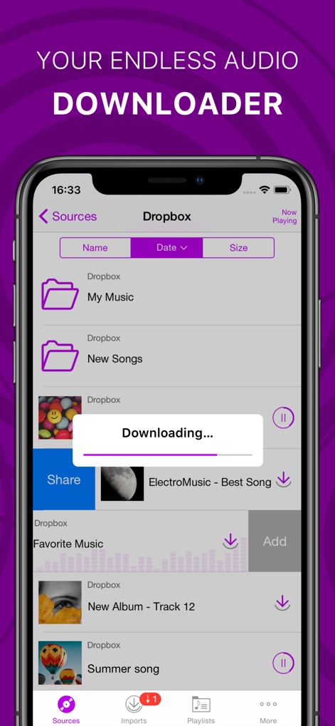 Offline Music Player & Cloud - offline-music-player-dropbox-download