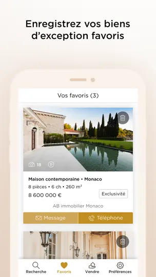 Capture d'écran de Belles Demeures sur iPhone 4