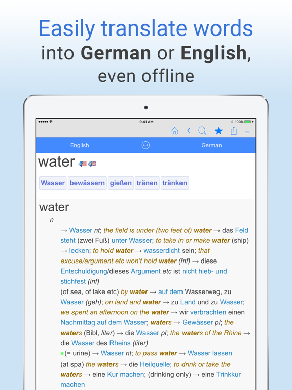 Screenshot #4 pour English-German Dictionary.