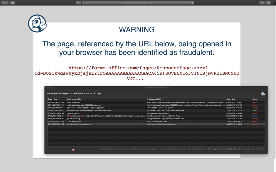 #4. SPAMBEE (macOS) Podle: VERIFROM