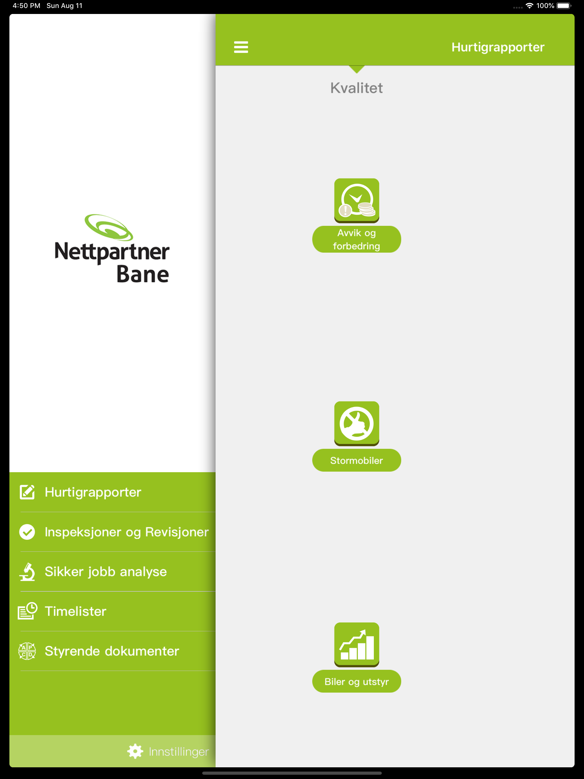 Nettpartner Bane HSEQ screenshot 6