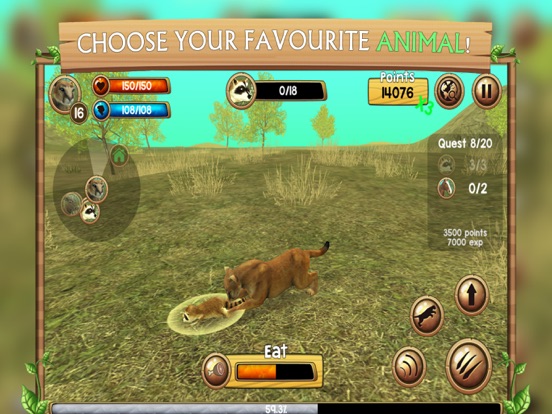 Wild Animal Simulators iPad screenshot 4 - Games app