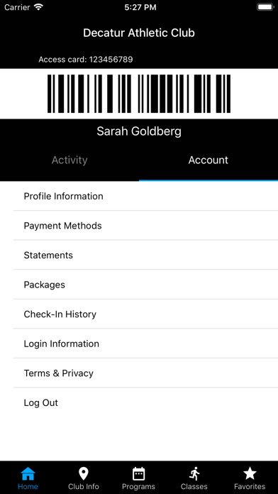 Decatur Athletic Club Screenshot