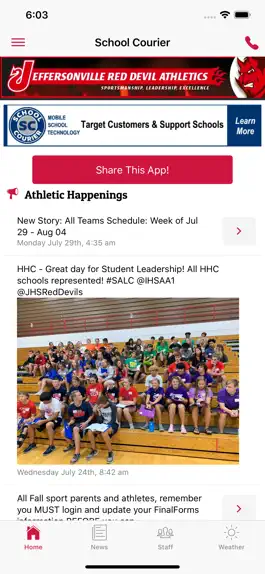 Game screenshot Jeffersonville Athletics - IN apk