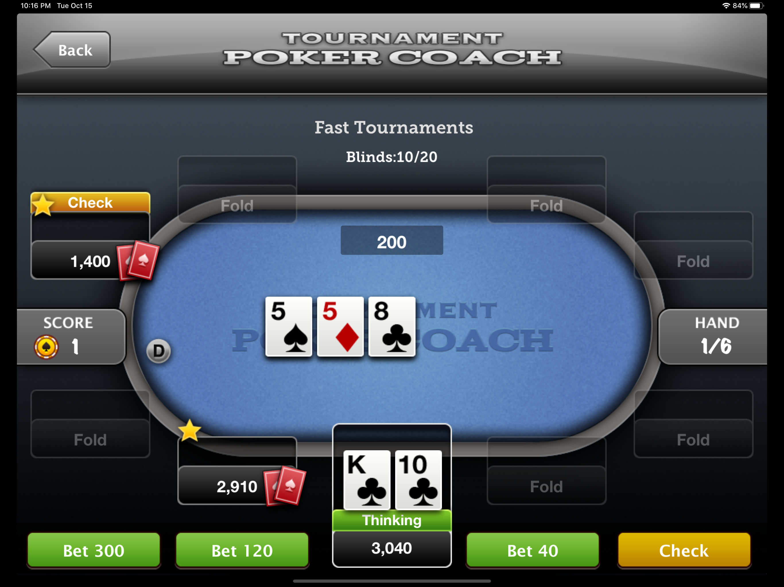 Tournament Poker Coach