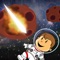Help save the astronauts and their pet cat from the asteroid storm