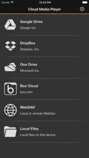 cloud media player iphone screenshot 1