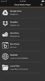 cloud media player iPhone Captures Décran 1