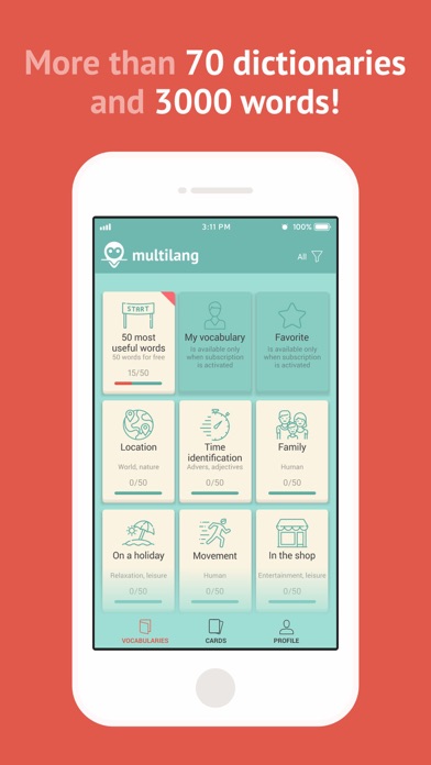 Learn Words with Multilang Screenshot
