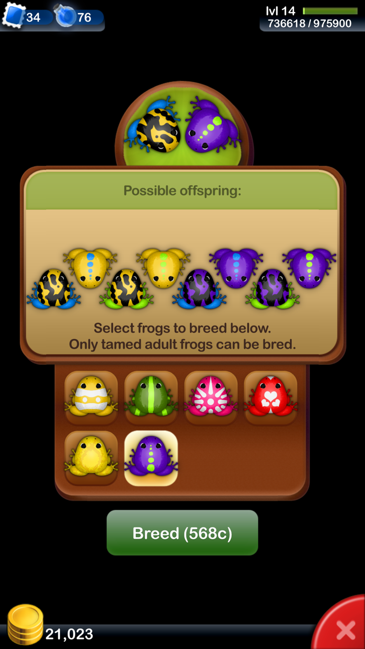 Pocket Frogs: Tiny Pond Keeper Hack screenshot 5 - iOS game interface
