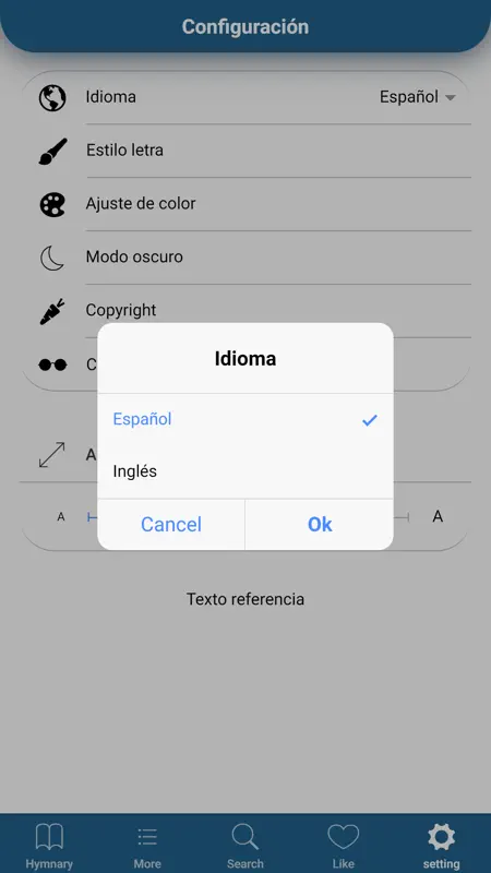Himnario Lldm Inglés - Español screenshot 8 of 10