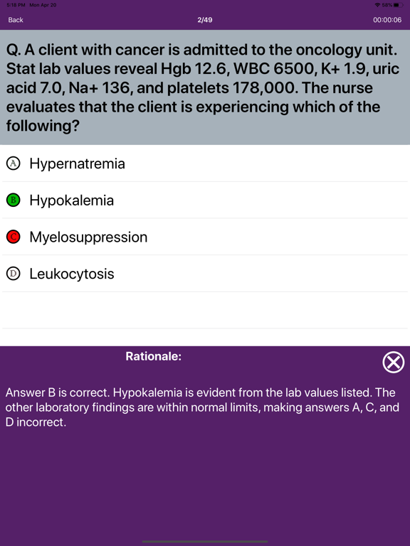 NCLEX PN Practice Tests iPad screenshot 6 - Education app
