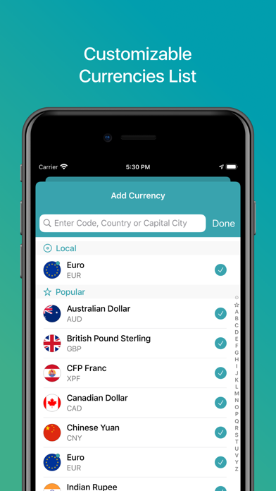 Screenshot #2 pour Any Currency Converter Lite