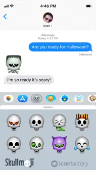 Iconfactory Skullmoji Stickers iphone bilder 1