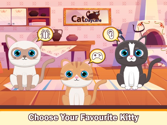 My Cute kitty pet day care iPad screenshot