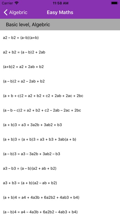 Easy Maths Formulas screenshot-3