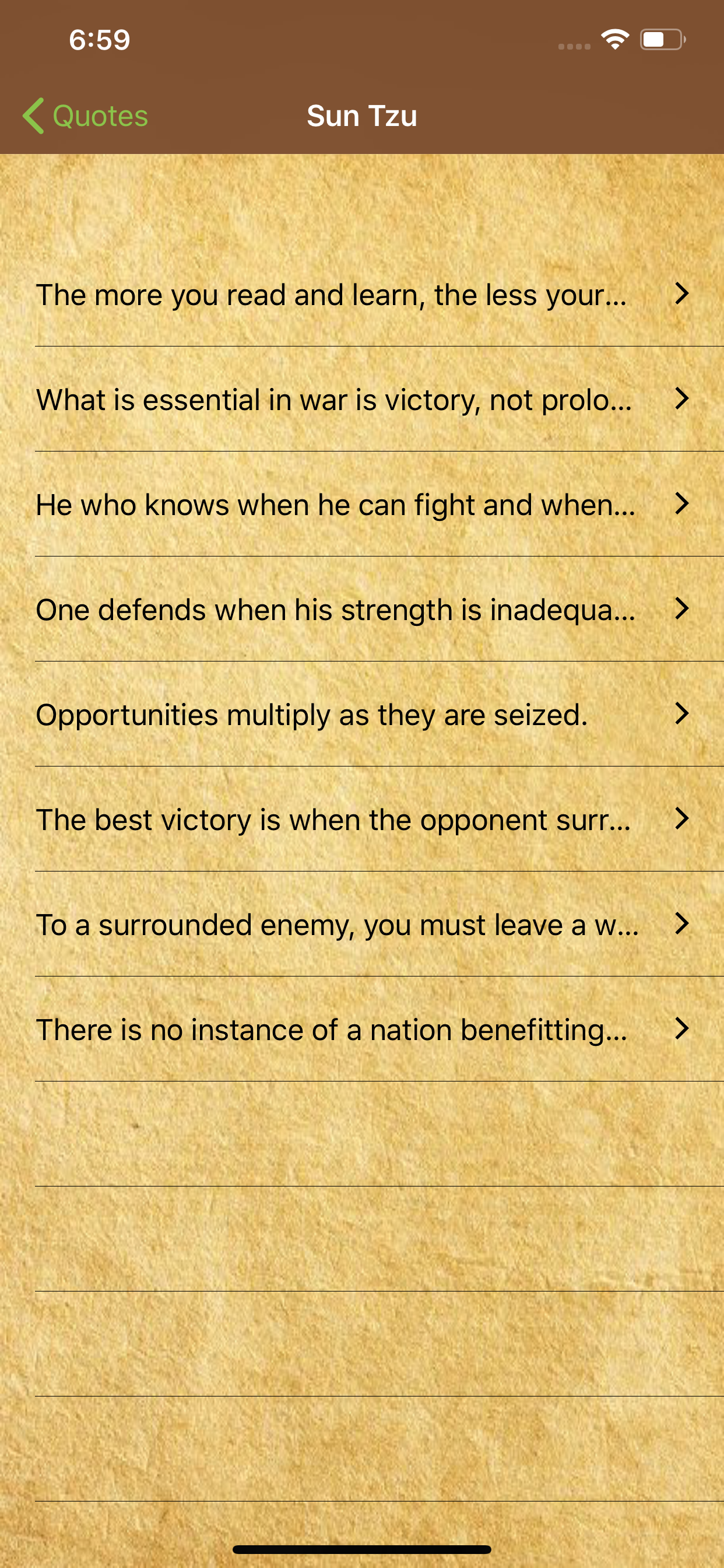 Quotes & Status in English