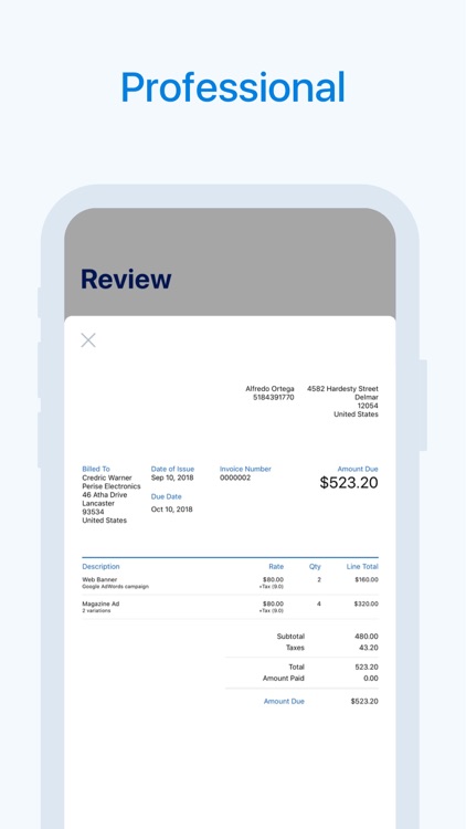 Invoice Creator by FreshBooks screenshot-0