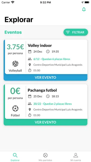 Captura de pantalla de Match & Play en iPhone 1