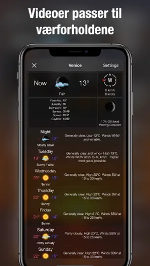 Vær I HD Live + iPhone-skjermbilde 4