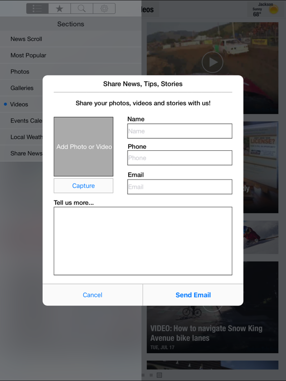 Hole Scroll iPad screenshot 5 - News app