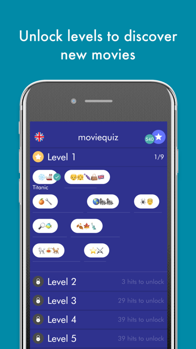 Screenshot #3 pour Moviequiz - Emoticon Trivia