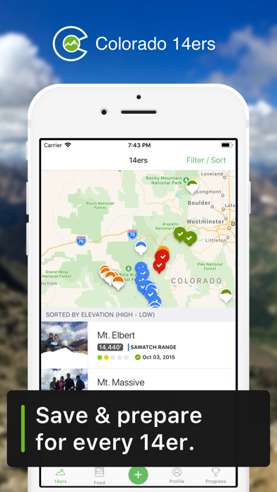 Colorado 14ers Screenshot