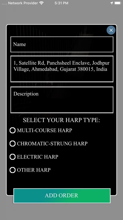 Harp Repair Customer