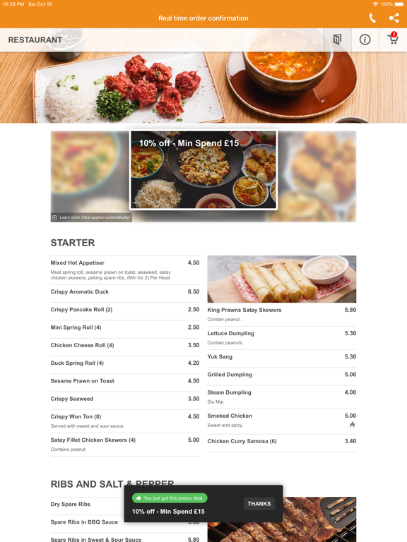 Screenshot #4 pour Cheng Ye Chinese Restaurant