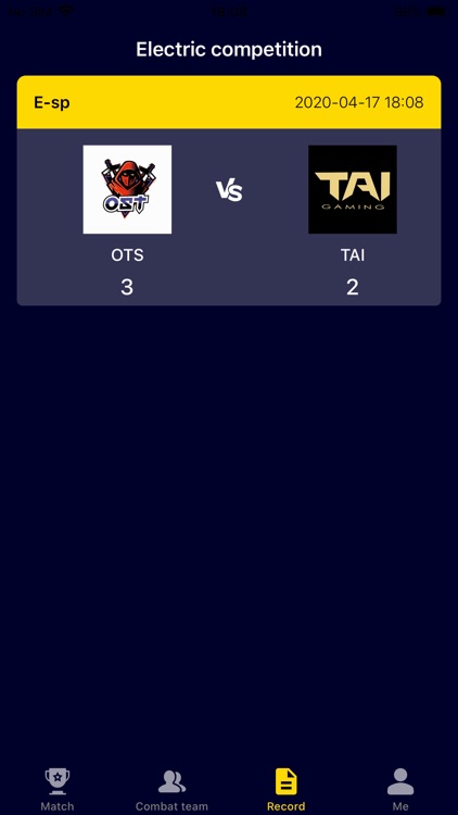 E-sport Game - Record Book