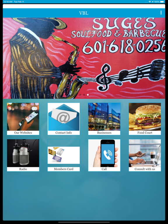 veburg iPad screenshot 1 - Food & Drink app