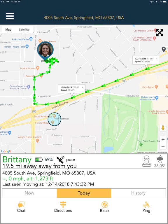 Screenshot #4 pour GPS Tracker and Locator Chirp