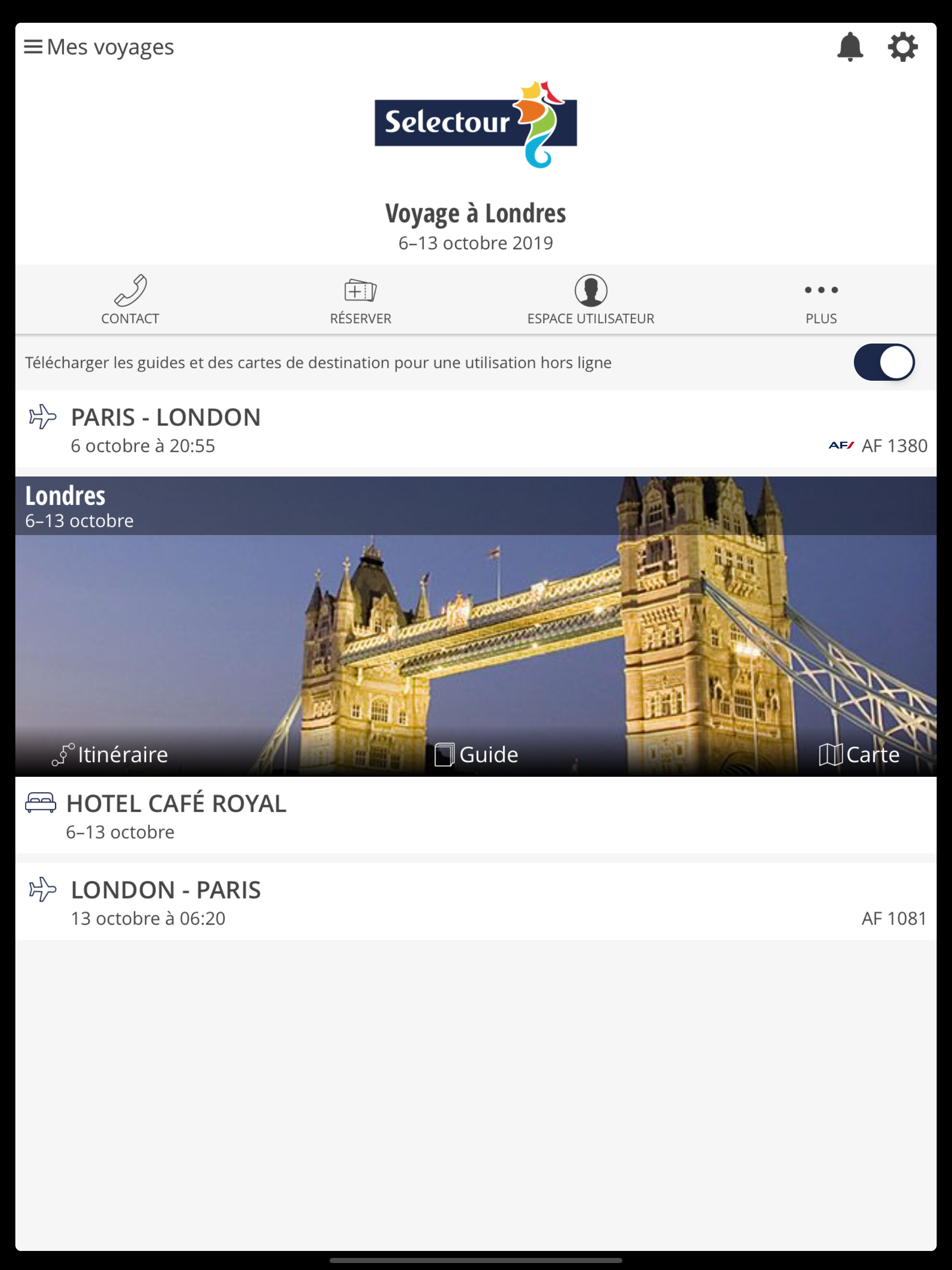 Guide de voyages SELECTOUR