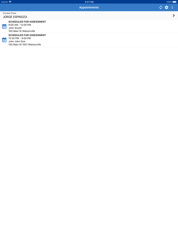 ServTraq iPad screenshot 3 - Business app
