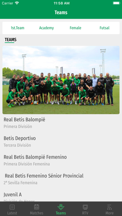 Real Betis Balompié Screenshot