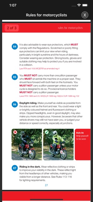 Motorcycle Theory Test UK Pro(圖8)-速報App