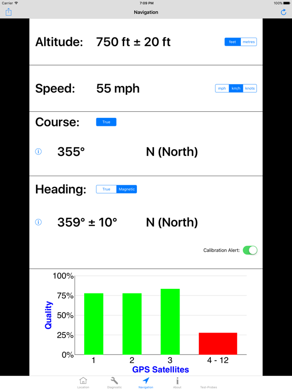 GPS診断 - サテライトテストツールと座標のおすすめ画像2