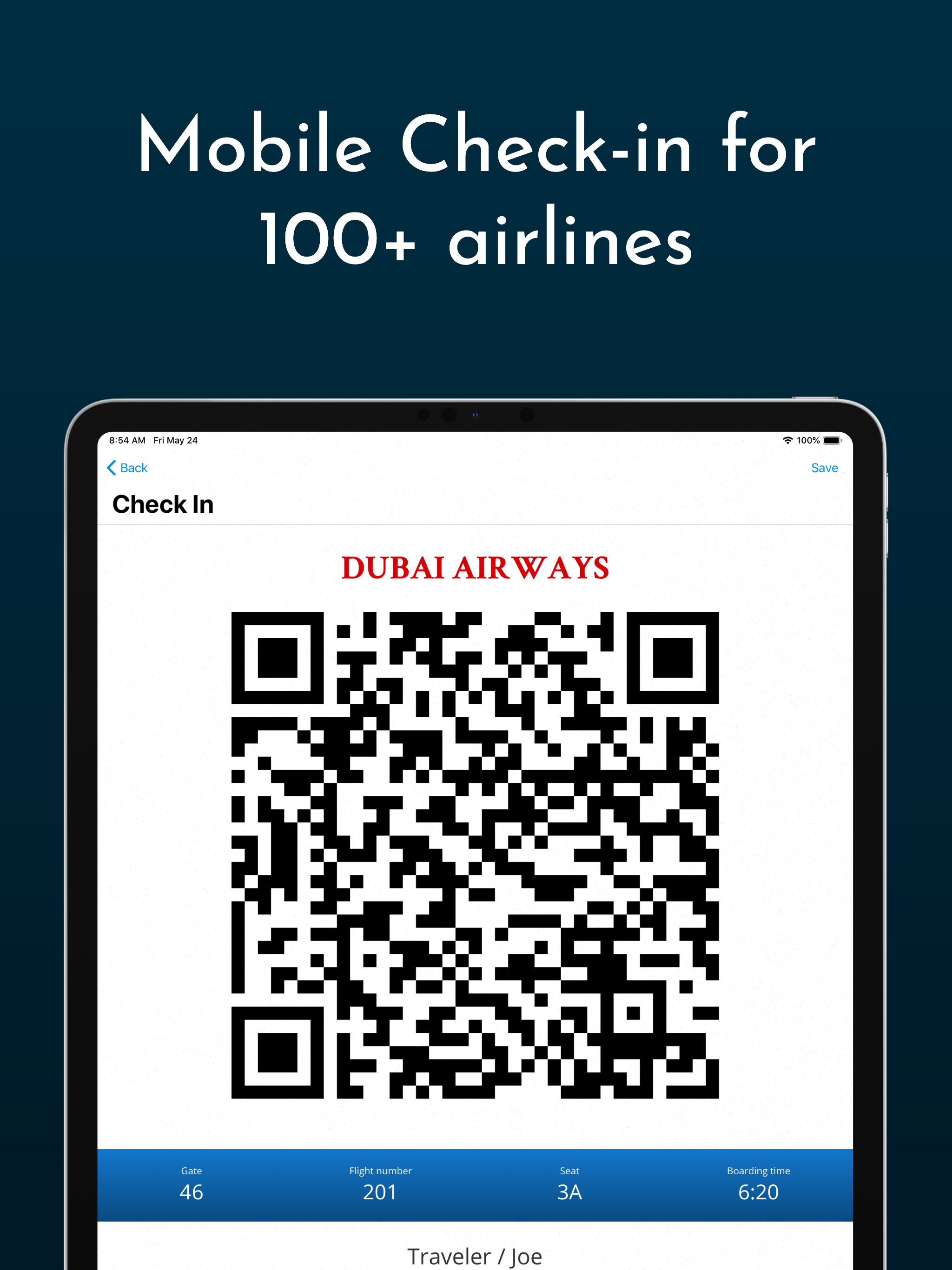 Boarding Pass - Flight Checkin